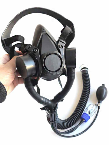 GASMASTER Halbgasmaske mit Aroma Pumpe  2
