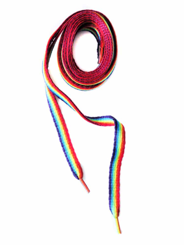 Gay Pride Regenbogen Schnürsenkel - 1 Meter  2
