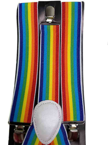 Gay Pride Regenbogen Hosenträger 35mm breit  2
