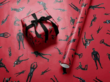 Geschenkpapier 70x50cm TRUE RED LOVE  2