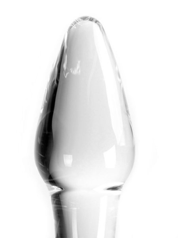 Plug aus Glas - Kegel-Plug 10,5cm - klar  2