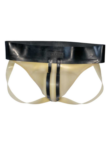 Gummi-Jock-Strap SPEXTER - transparent 2 Streifen  2