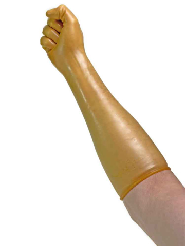 Gummi-Handschuhe Ellbogenlang 0.4mm TRANSPARENT  2