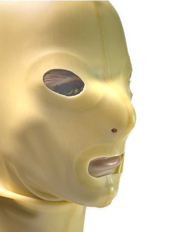 Gummi-Maske ZWEITEILIG - transparent  2