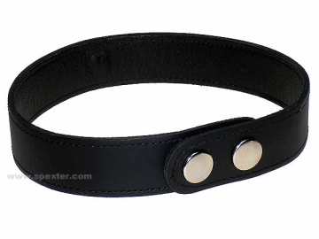 Leder-Halsband, mit Ring der O  2