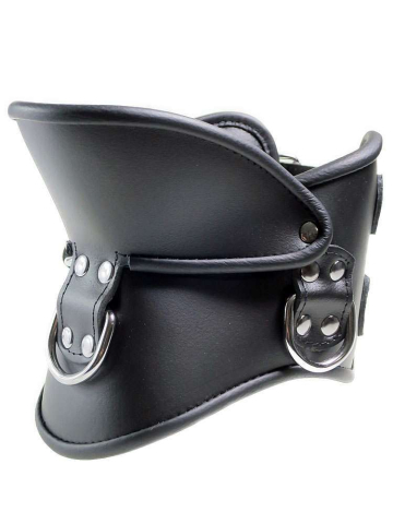 Leder-Halskrause mit Kinnstütze  2