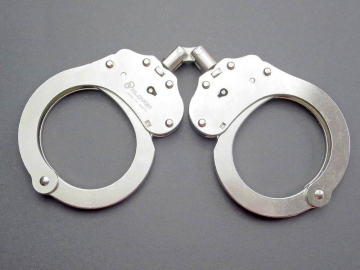 Handschellen, Drehgelenk mit Arretierung  2