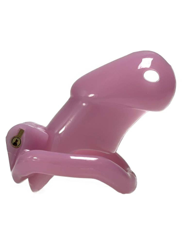 Keuschheitskäfig Kunststoff 10x3 rosa  2