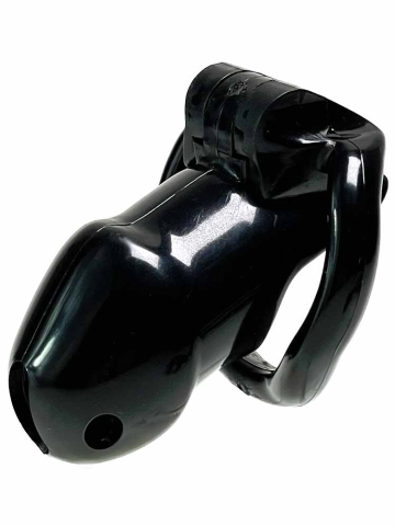 Keuschheitskäfig Kunststoff 9x3 schwarz  2
