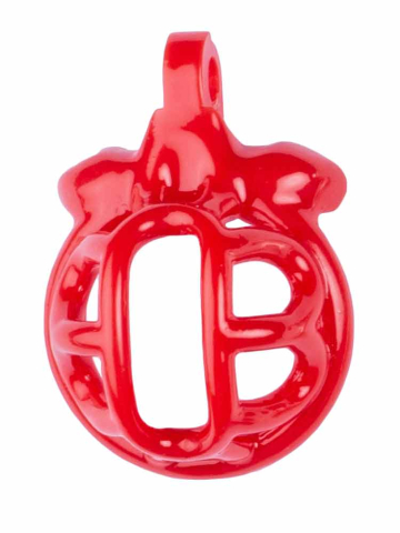 Kunststoff Keuschheitskäfig MINI rot  2