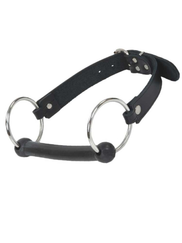 Knebel Beißstange mit Nackenriemen  2