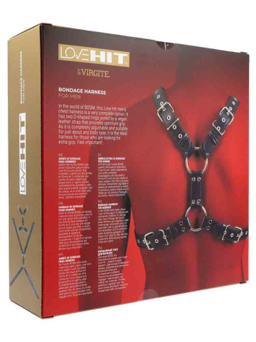 LOVEHIT Oberkörper-Harness Vegan schwarz  2