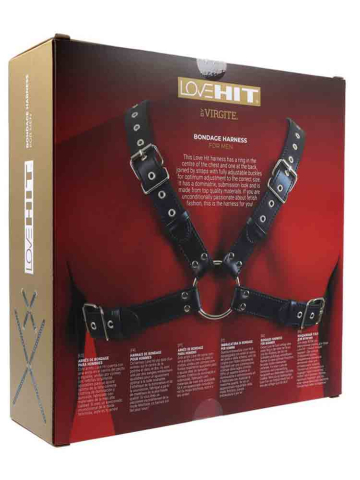 LOVEHIT Oberkörper-Harness Klassik Vegan schwarz  2