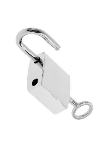 Mini-Bügelschloss Chrom - 3.6mm Bügel  2