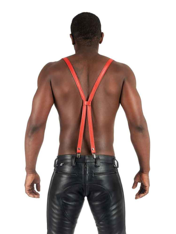Mister B Lederhosenträger ROT  2
