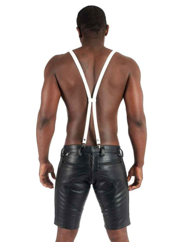 Mister B Lederhosenträger WEISS  2
