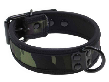 Mister S Neopren Puppy Halsband - camo/schwarz  2