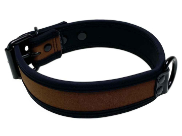 Mister S Neopren Puppy Halsband - braun/schwarz  2