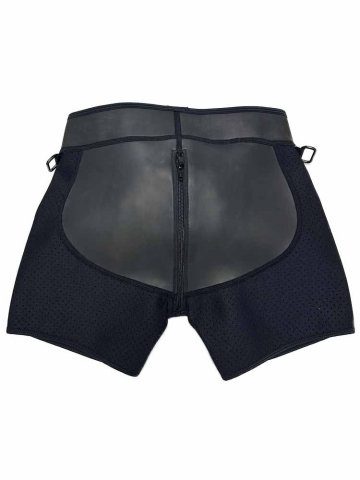 Mister S Neopren TRIPLE ZIP BOXER schwarz  2
