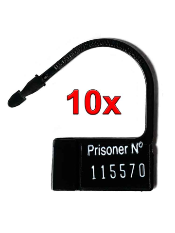 MYSTIM Einweg-Schlösser schwarz 10 Stück  2