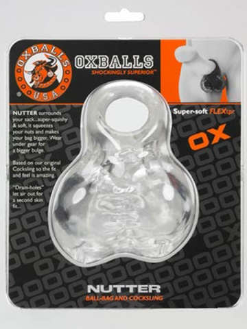 OXBALL NUTTER Ball-Bag + Cocksling, transparent  2