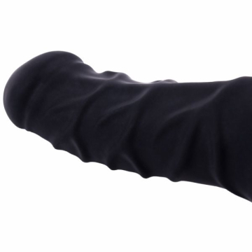 Penishülle FRANZ - 14cm Schaft geädert mit Rand - schwarz  2