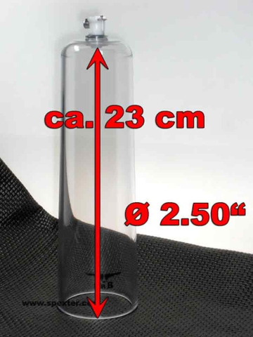 Peniszylinder Vakuumzylinder 2.50" = Ø 6,4 cm  2