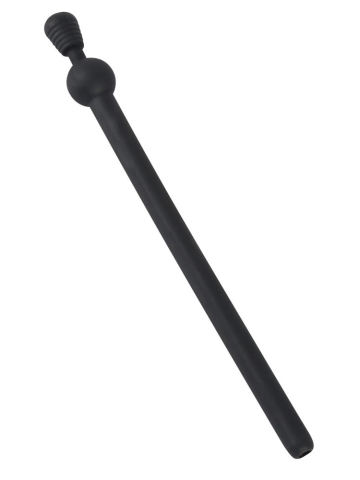 Piss-Penisplug mit Stopper schwarz  2