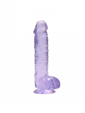 REALROCK Dildo Crystal Clear 6" purple  2