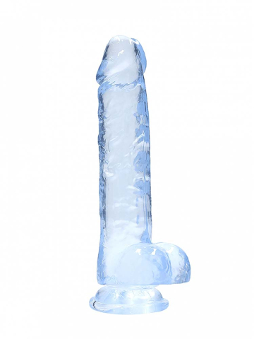 REALROCK Dildo Crystal Clear 8" blau  2