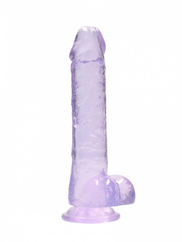REALROCK Dildo Crystal Clear 8" purple  2
