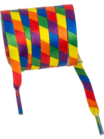 Gay Pride Regenbogen Schnürsenkel - 140cm  2