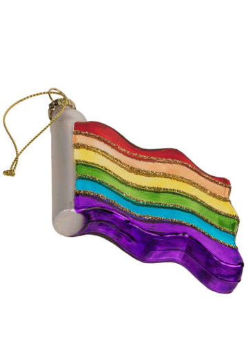 Gay Pride Regenbogen Glasanhänger FLAGGE  2