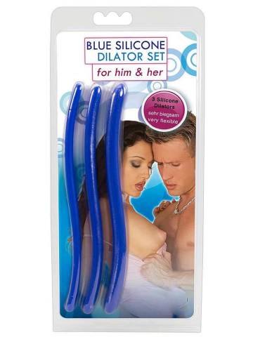 Silikon Dilatoren 3er Set - blau  2
