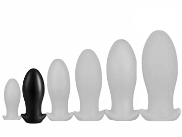 Silikon Plug Bullet Egg MEDIUM 12 x 5.5cm schwarz  2