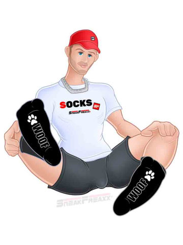 SNEAKFREAXX - WOOF PUPPY schwarz-neongrün  2