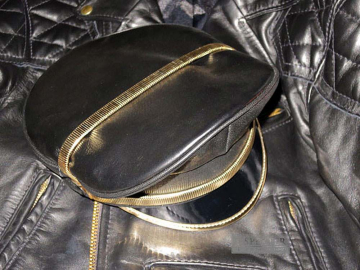 Leder-Kappe SPEXTER DELUXE CAP gold  2