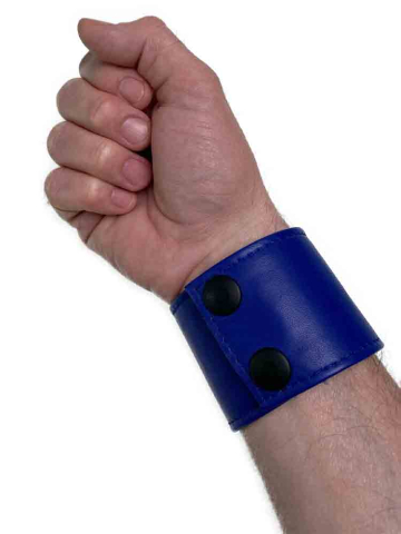 Spexter Leder-Armband 5,5cm - blau  2