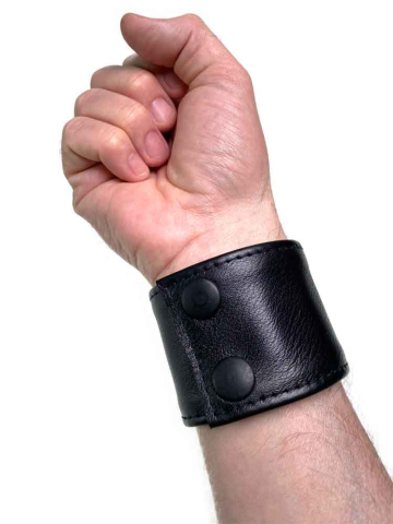 Spexter Leder-Armband 5,5cm - schwarz   2