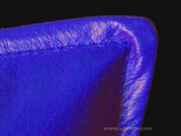 Leder-Kissenhülle 50x50 BLAU - Specially made to order  2