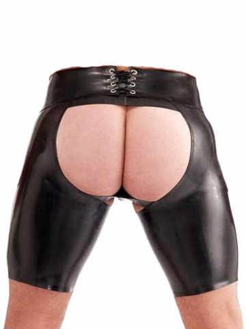 SPEXTER Rubber Chaps kurz schwarz  2