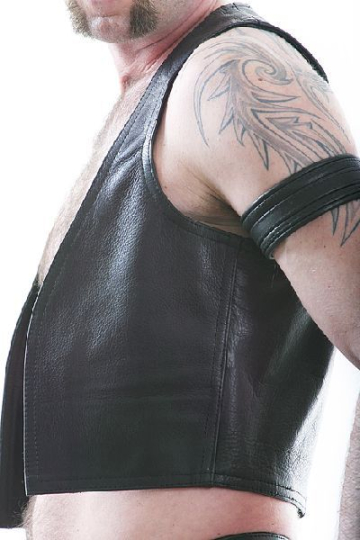 SPEXTER Lederweste klassisch schmal  2