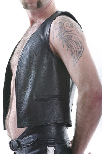 SPEXTER Lederweste mit Außentaschen  2
