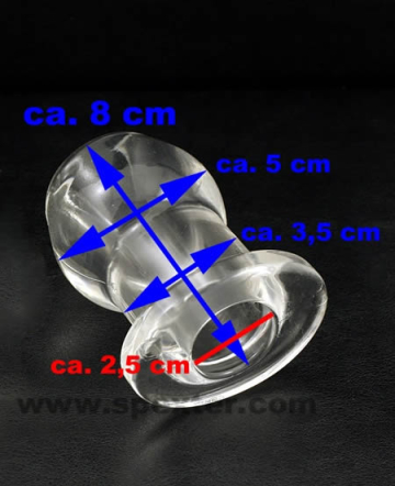 Tunnel-Plug, # M transparent  2