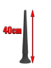 COX Dildo EXTRA LANG schwarz 40cm 