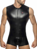 ADDICTED Front Zip Rub Body Trunk - schwarz 