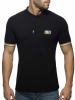 ADDICTED Rainbow Polo Shirt schwarz 