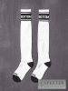 BARCODE Socken weiss - schwarz BOTTOM 