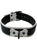 BRUTUS Puppy Hunde-Halsband schwarz-weiss 