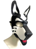 BRUTUS Pup Hood Veganleder weiss-schwarz 